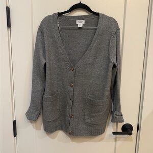 Song of Style Charcoal Button-Up Cardigan